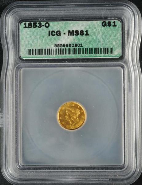 Appraisal: -O Coronet Gold MS Description Graded by ICG Condition MS-