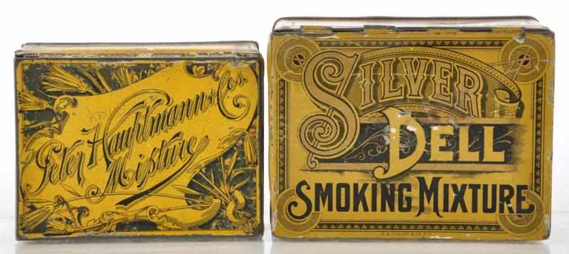 Appraisal: Lot of Square Corner Tobacco Tins Description Pre- lot includes