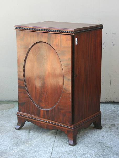 Appraisal: An English mahogany specimen cabinet th century height in width