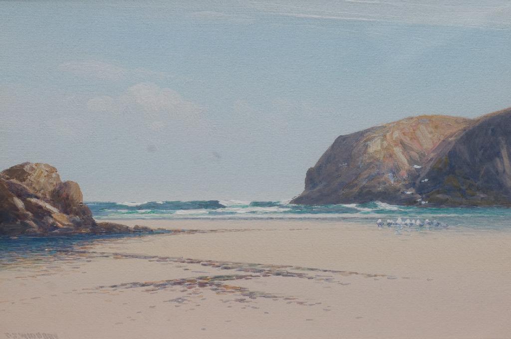 Appraisal: FREDERICK JOHN WIDGERY - MAWGAN PORTH BEACH signed lower left