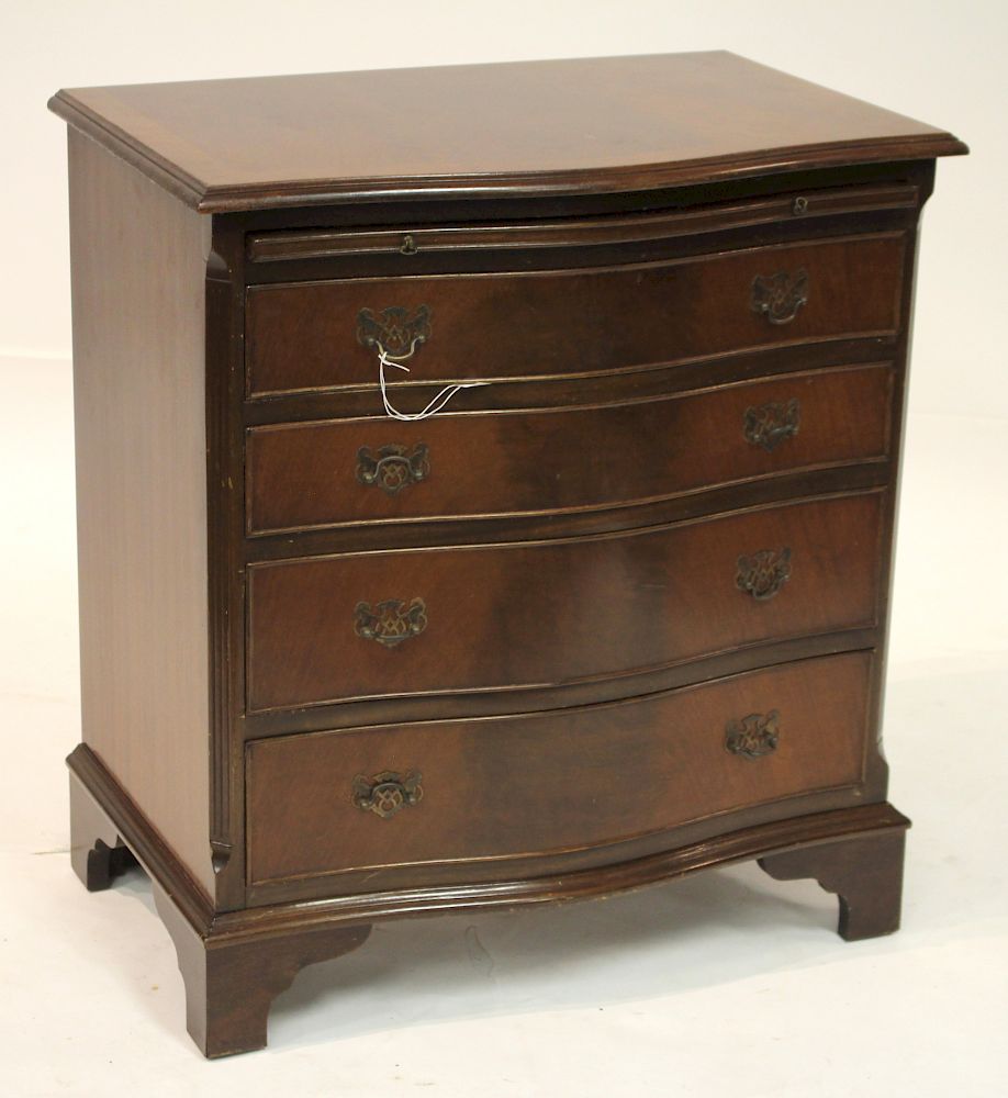 Appraisal: George III Style Inlaid Mahogany Chest of Drawers H x