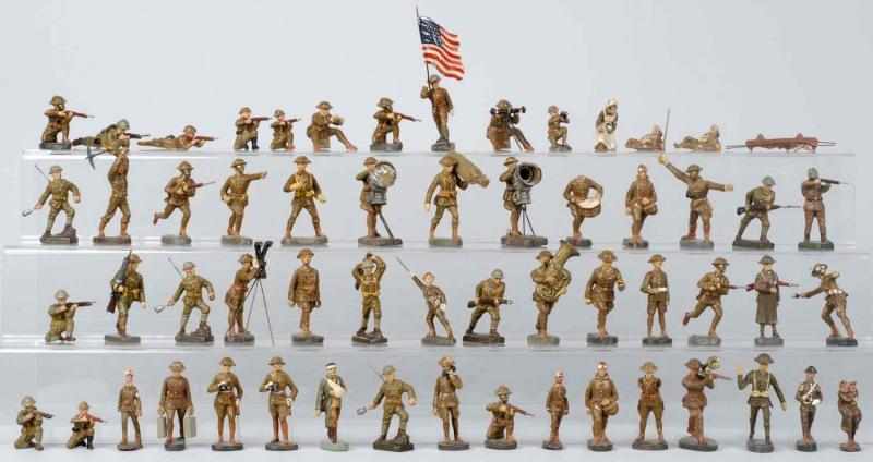 Appraisal: Lot of Lineol Elastolin US Soldiers Composition Includes some medical