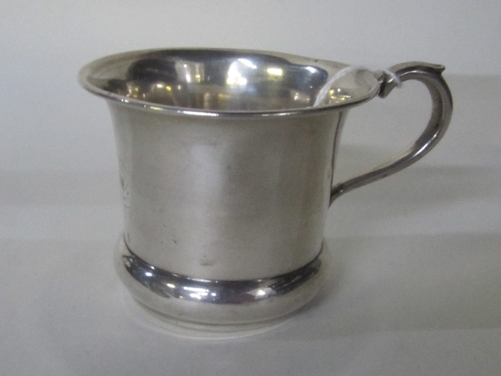 Appraisal: Silver christening mug Birmingham