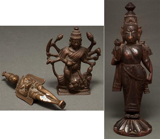 Appraisal: Indian patinated bronze figure of a tantric divinity th century