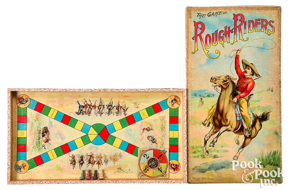 Appraisal: Game of Rough Riders late th c Game of Rough