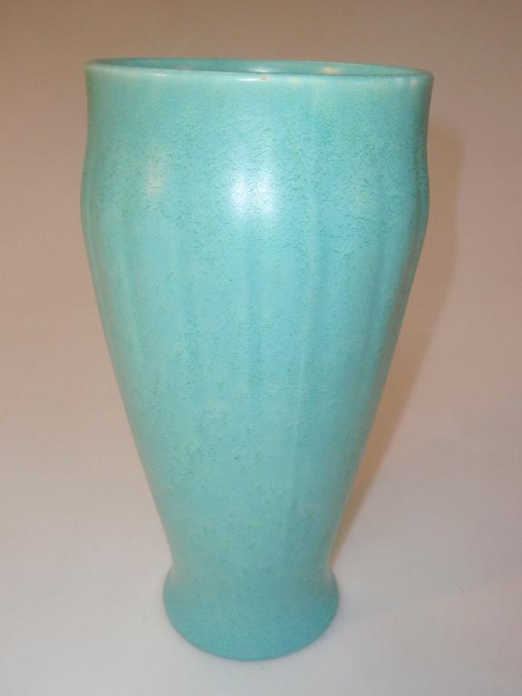 Appraisal: A Royal Lancastrian vase of moulded tapering form decorated in