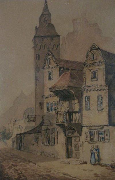 Appraisal: S Prout English - Branbach Street signed LR S Prout