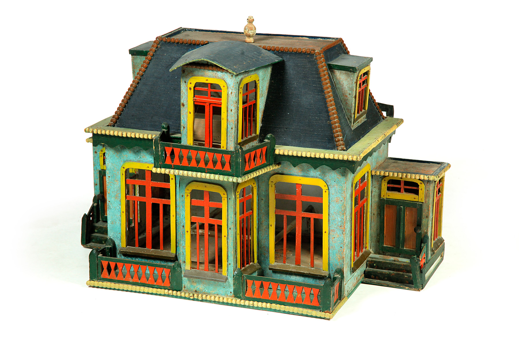 Appraisal: ARCHITECTURAL BIRD HOUSE American early th century Folksy Victorian house