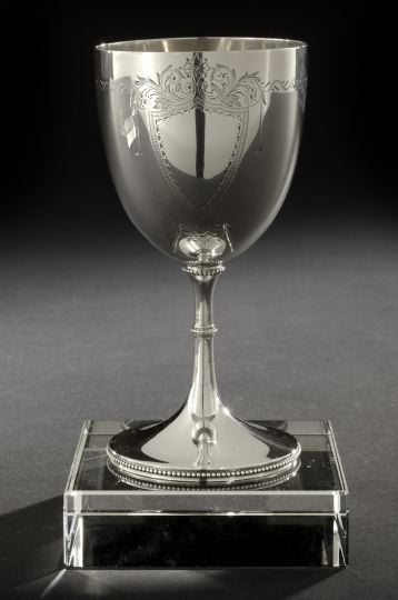 Appraisal: Victorian Sterling Silver Goblet hallmarked London - by Henry William