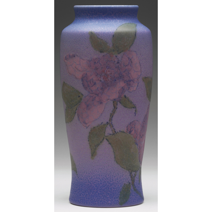 Appraisal: Good Rookwood vase Decorated Mat glaze with beautifully painted magnolias