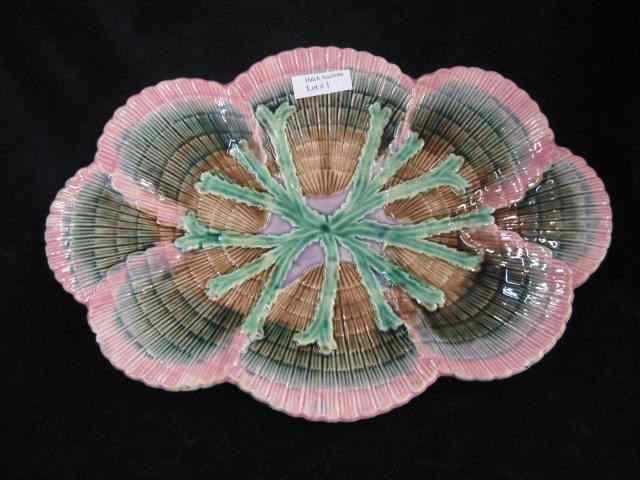 Appraisal: Etruscan Majolica ''Seaweed Shell'' Platteror ice cream tray '' x