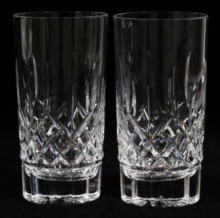 Appraisal: WATERFORD CUT CRYSTAL HIGH BALL GLASSES LISMORE WATERFORD CUT CRYSTAL