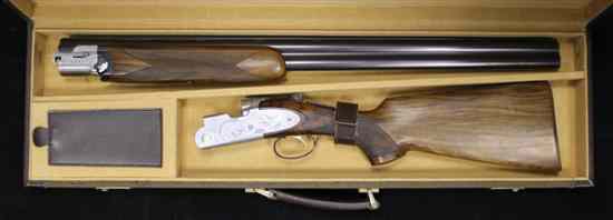 Appraisal: A -bore Beretta Giorlanelli over and under double barrel shotgun