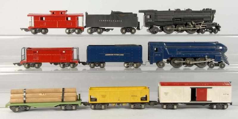 Appraisal: Lot of American Flyer S-Gauge Freight Train Sets Description Includes