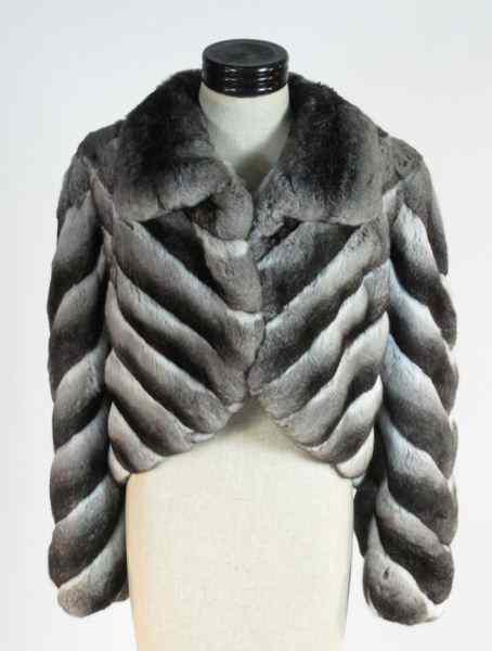 Appraisal: Very Fine Chinchilla Jacket Louis Feraudan exquisitely made chinchilla coat