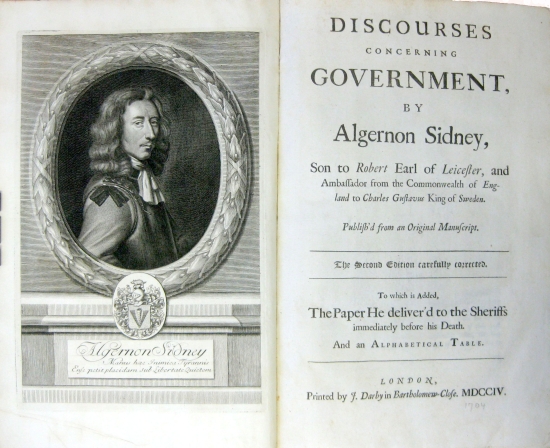 Appraisal: SIDNEY ALGERNON Sir Discourses on Government i e pages Folio