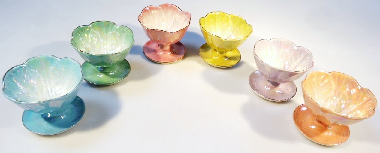 Appraisal: A set of six various Beswick sundae bowls each in