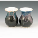 Appraisal: Pair of Black Hills pottery vases with pink blue and