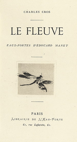 Appraisal: EDOUARD MANET Le Fleuve by Charles Cros Portfolio with complete