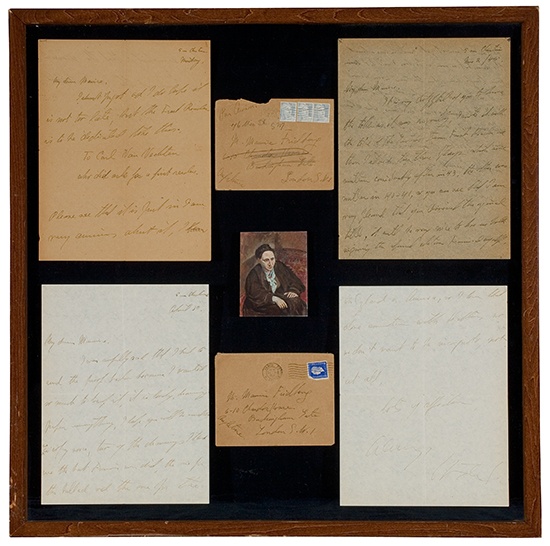 Appraisal: STEIN GERTRUDE Group of Autograph Letters Signed to publisher Maurice