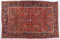 Appraisal: ROOM SIZE HERIZ ORIENTAL RUG First half of the Twentieth