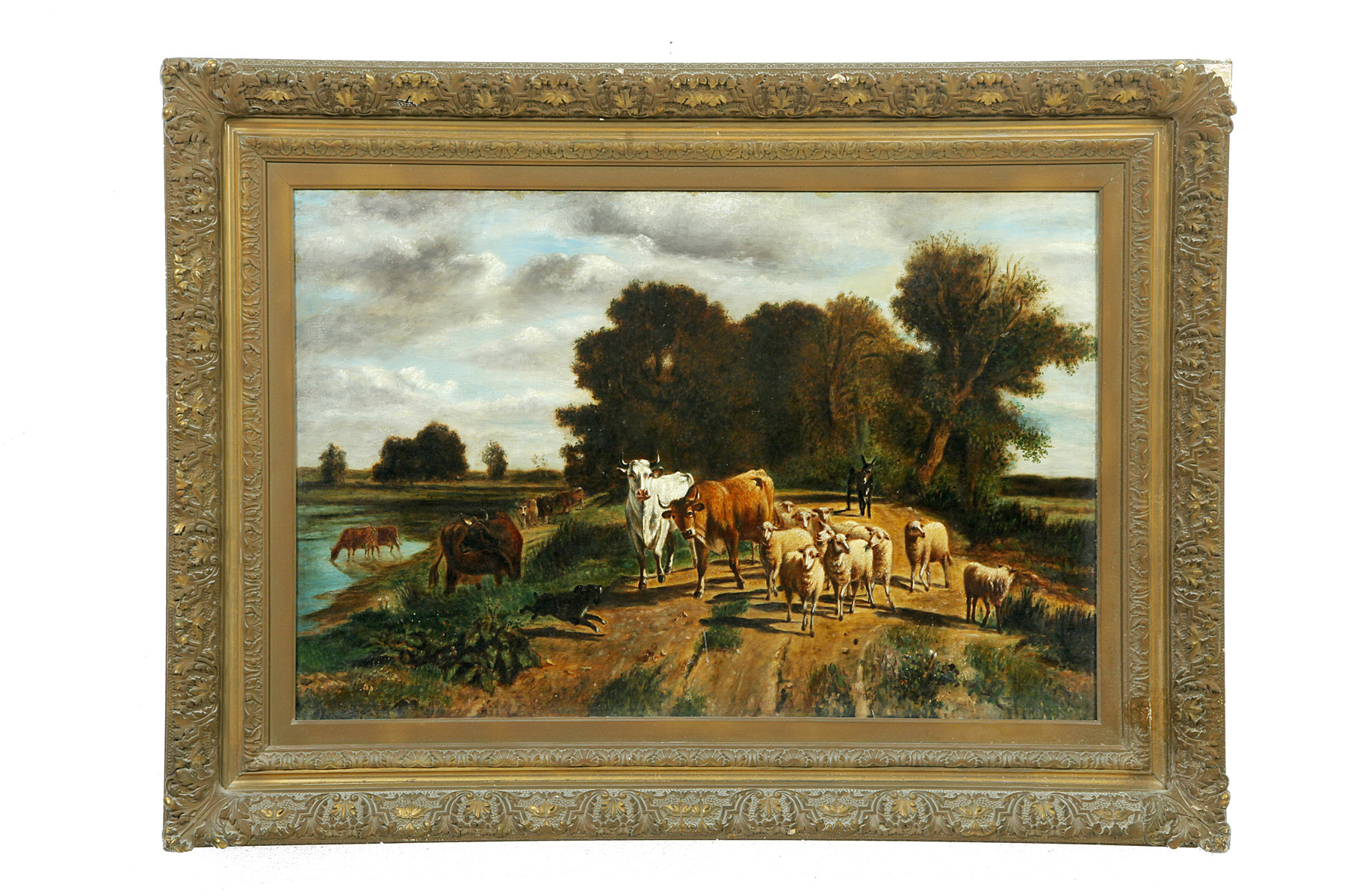 Appraisal: PASTORAL LANDSCAPE AMERICAN SCHOOL ND HALF- TH CENTURY Oil on