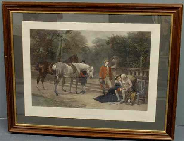 Appraisal: Large Heywood Hardy print Forgiven London pub by I P