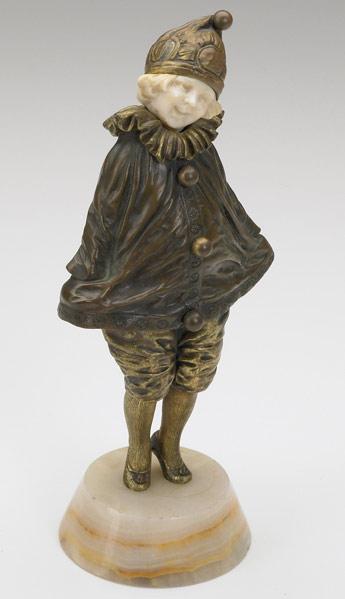 Appraisal: After DEMETRE H CHIPARUS French - Little Clown bronze and