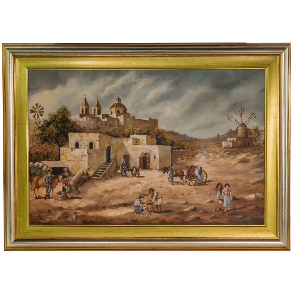 Appraisal: S V LOPES LATIN AMERICAN TH CENTURY OIL ON CANVASUndated