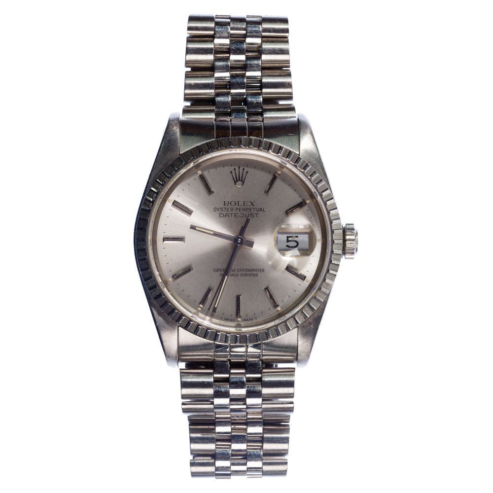 Appraisal: ROLEX OYSTER PERPETUAL DATEJUST WRISTWATCHSerial E case having a fluted