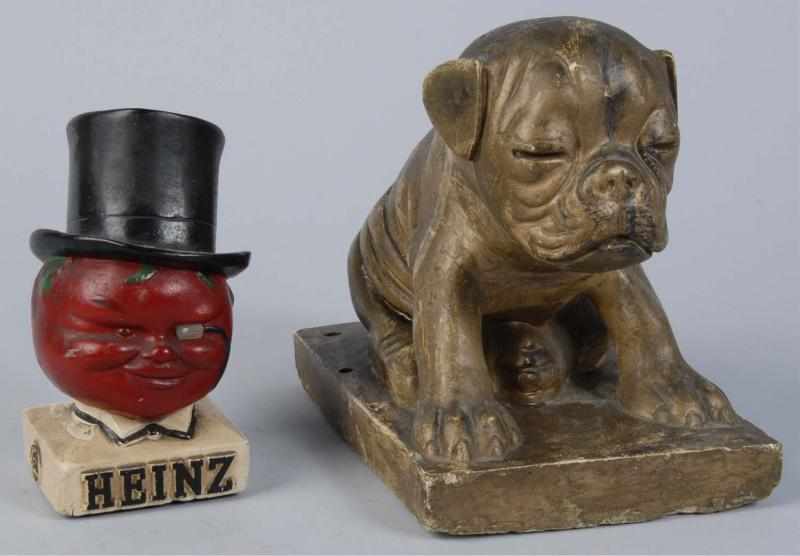 Appraisal: Lot of Plaster Advertising Figural Items Description Includes Heinz and