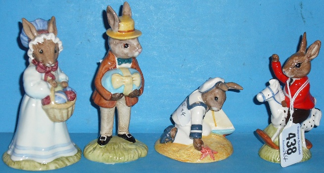 Appraisal: Royal Doulton Bunnykins Figures Mr and Mrs Bunnykins at the