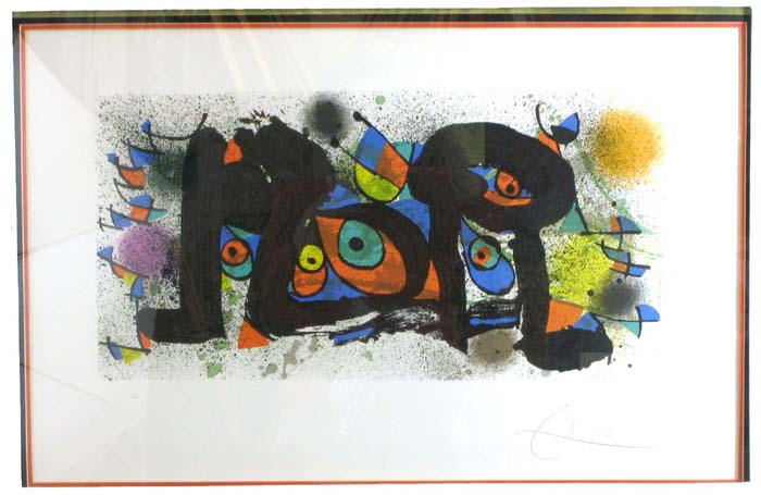 Appraisal: JOAN MIRO COLOR LITHOGRAPH Spain - Titled Sculptures II published