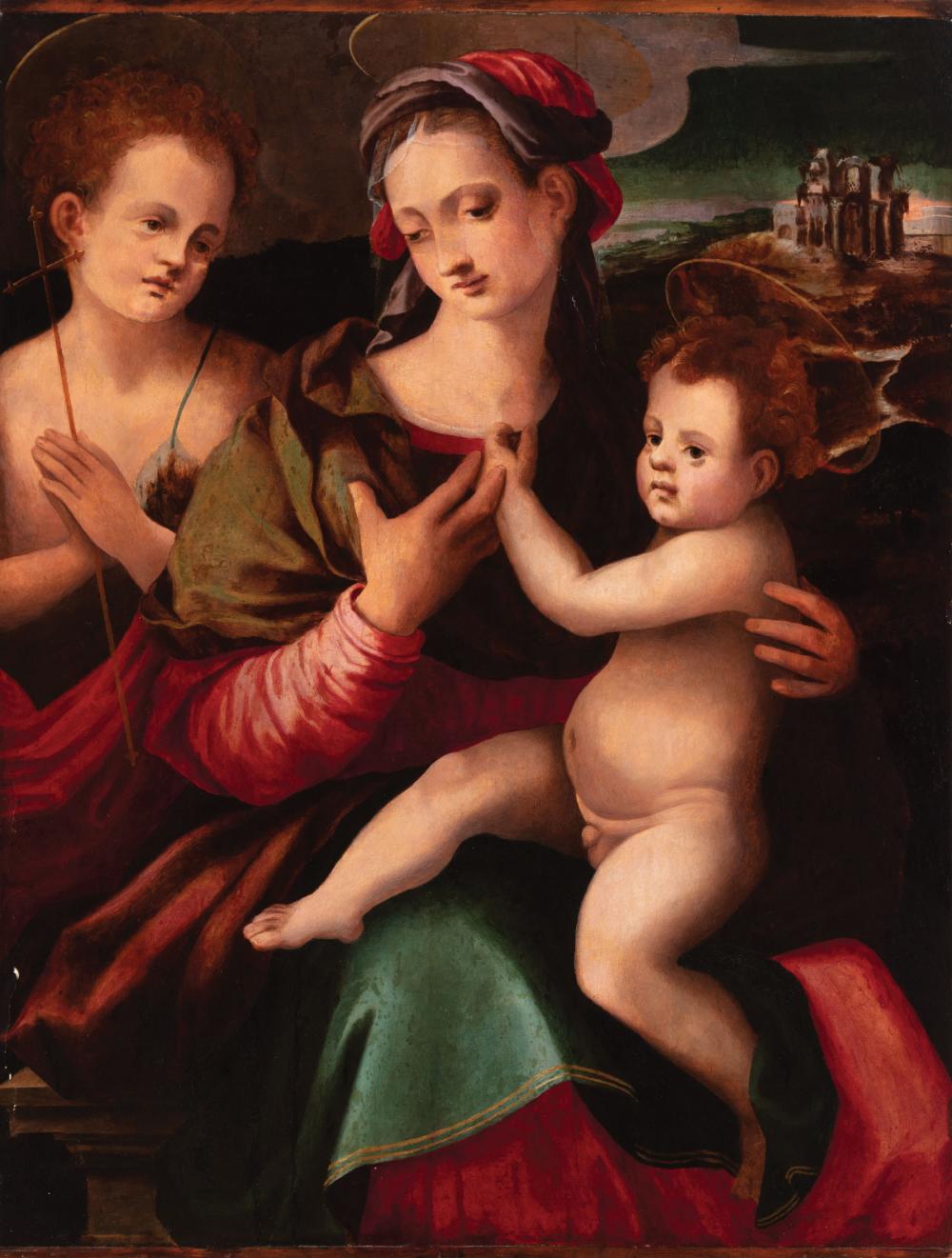 Appraisal: Francesco del Brina Italian - Madonna and Child with a