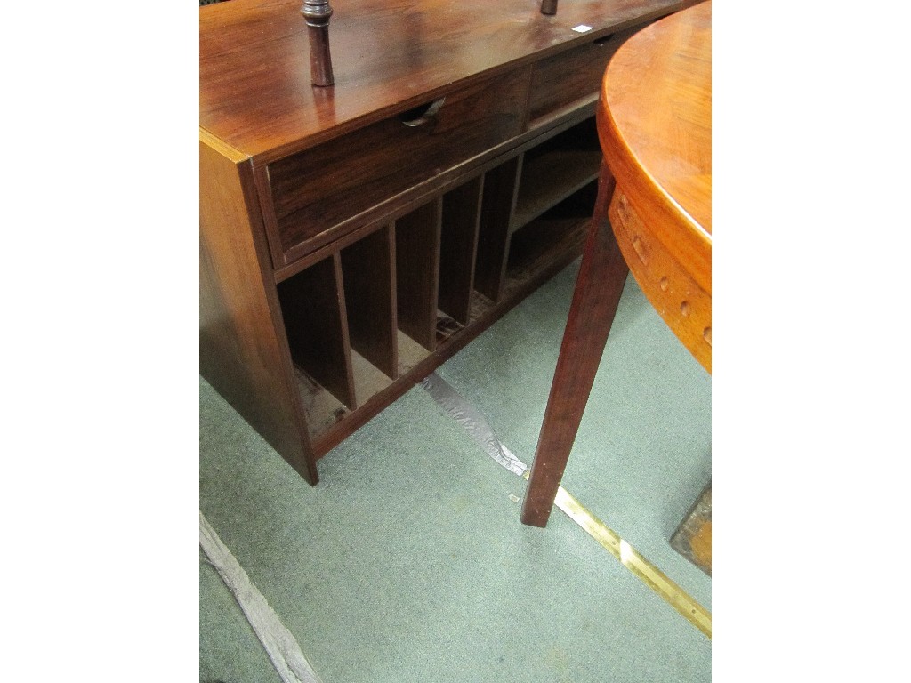 Appraisal: Rosewood veneered utility cabinet and a Chinese dining table and