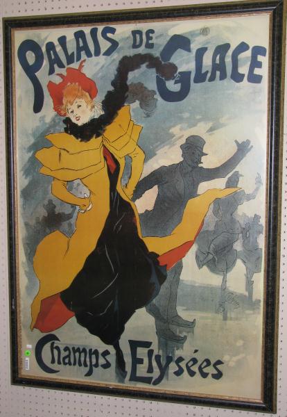 Appraisal: Reproduction French Advertising Print for the ''Palais de Glace'' Champs