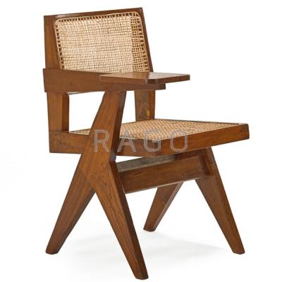 Appraisal: PIERRE JEANNERET - Student chair from the Chandigarh administrative buildings