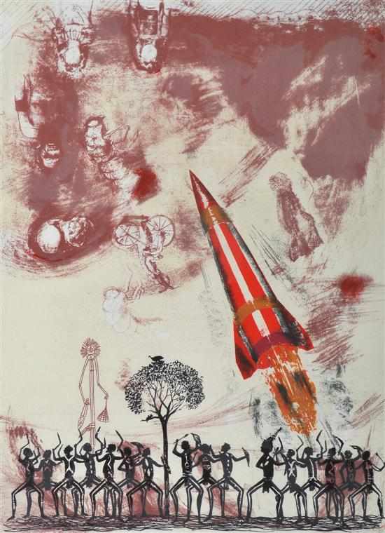 Appraisal: Leslie Sprague born Maralinga Dreaming- Homage to Tommy MrCrae lithograph