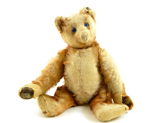 Appraisal: Early th C Steiff teddy bear plush with remnants of