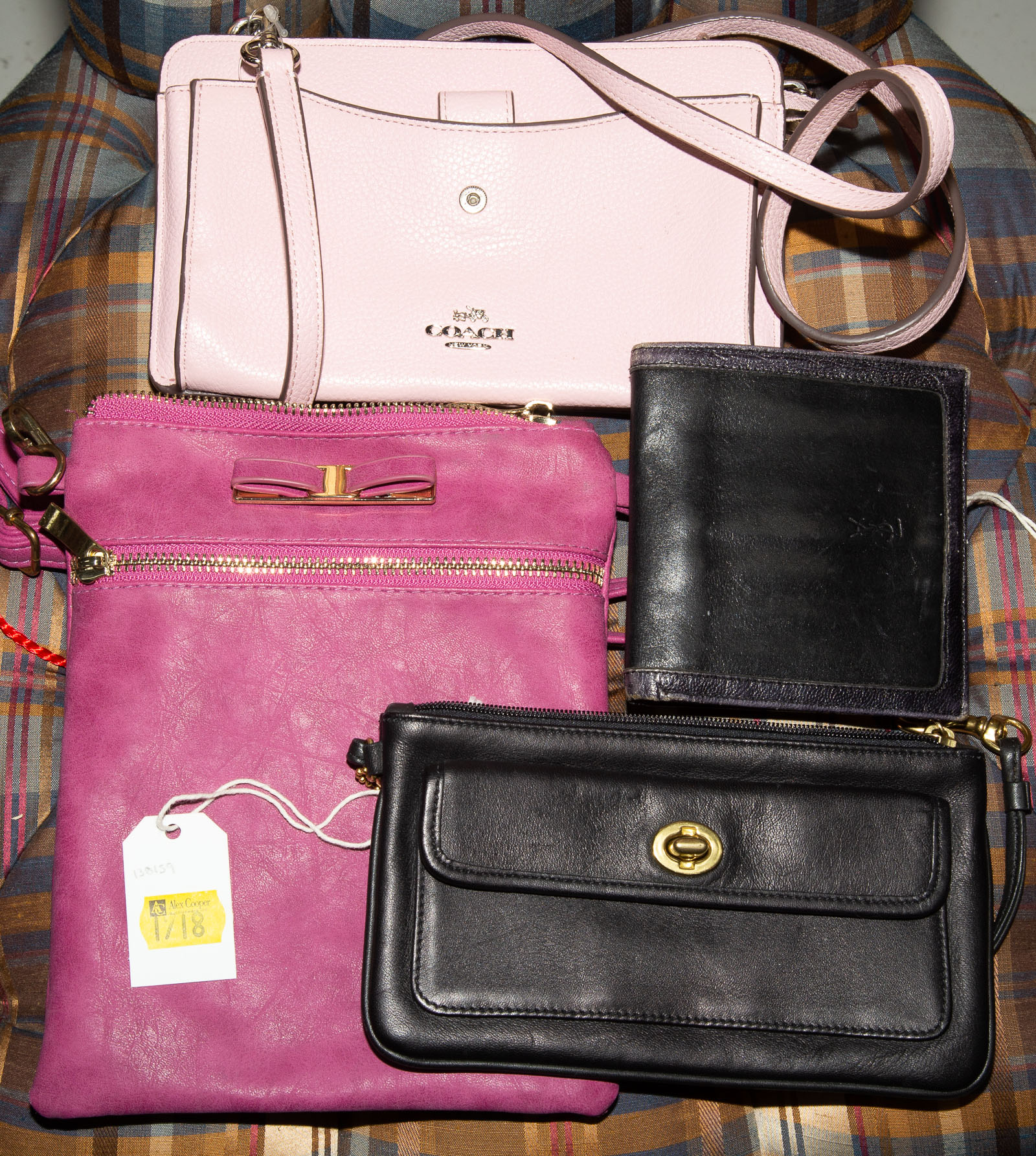 Appraisal: TWO COACH BAGS OTHERS A pink leather Coach crossbody bag