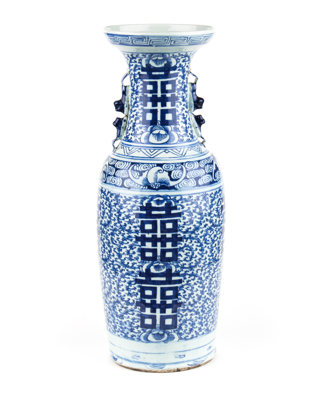 Appraisal: Chinese Export blue white porcelain palace vase second half- th