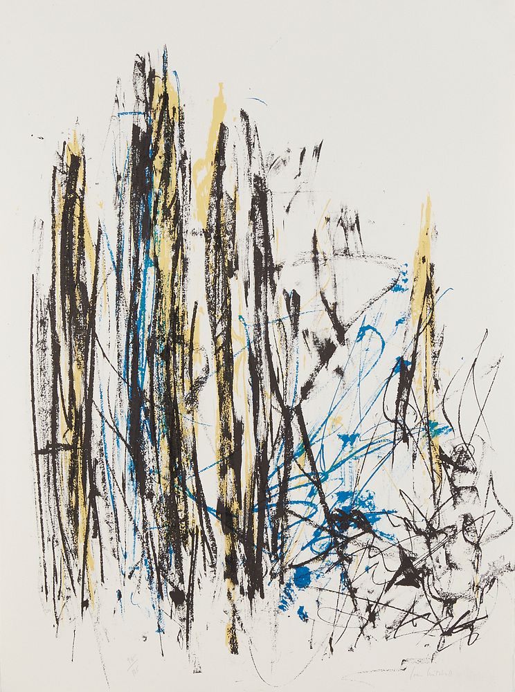 Appraisal: Joan Mitchell Trees II Color Lithograph Joan Mitchell - Color