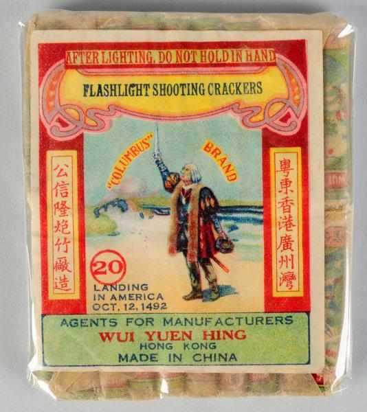 Appraisal: Columbus -Pack Firecrackers Class Manufactured by Wui Yuen Hing Stains