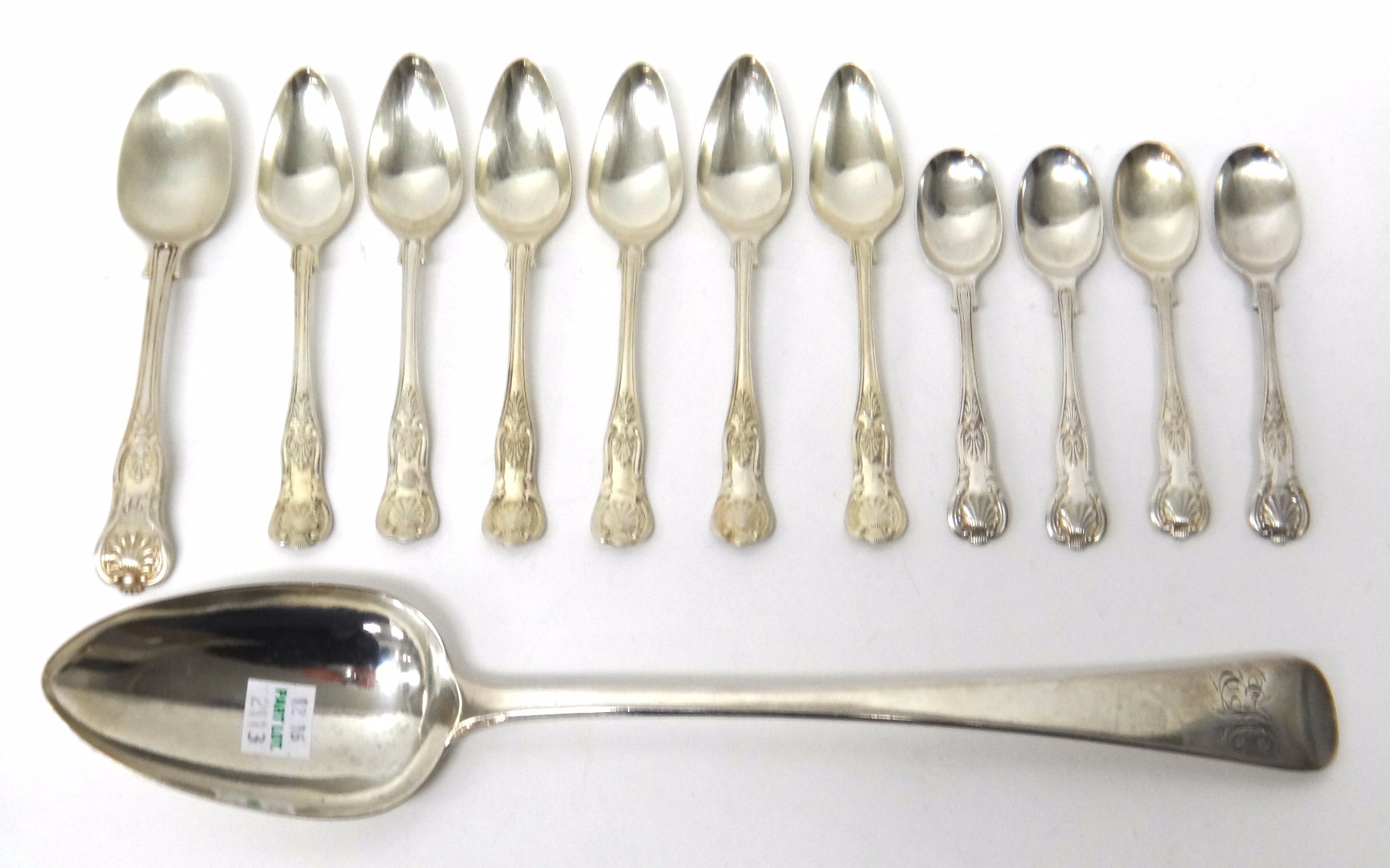 Appraisal: Silver table flatware comprising a set of six King's pattern