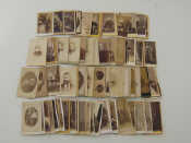 Appraisal: A group of Victorian cartes-de-visite portrait photographs approx from Devon