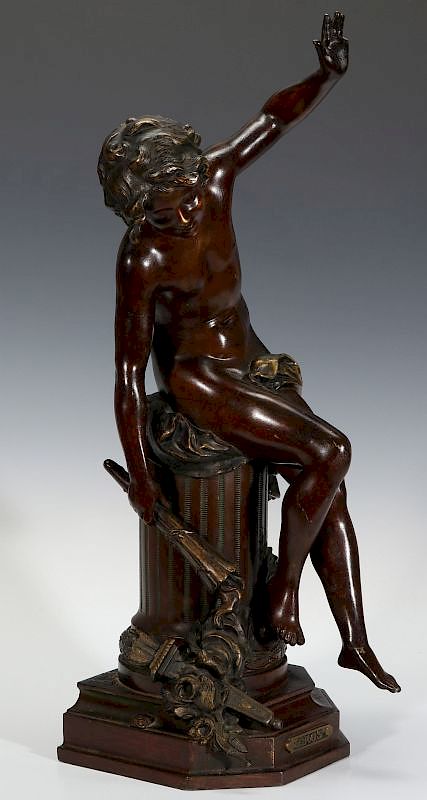 Appraisal: A LATE TH CENTURY BRONZE SCULPTURE 'EROS' Eros son of