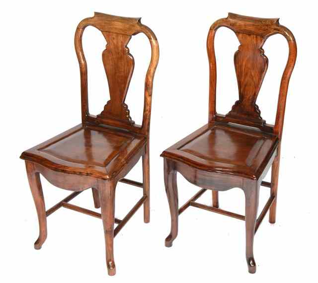 Appraisal: A PAIR OF ANTIQUE CHINESE CHERRY OR PADOUK WOOD SIDE