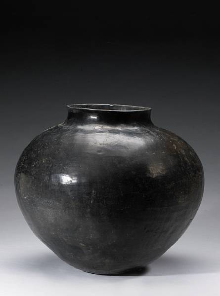 Appraisal: A San Juan storage jar The globular vessel tapering beneath