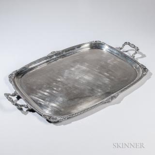 Appraisal: George V Sterling Silver Tray Sheffield - Joseph Rodgers Sons