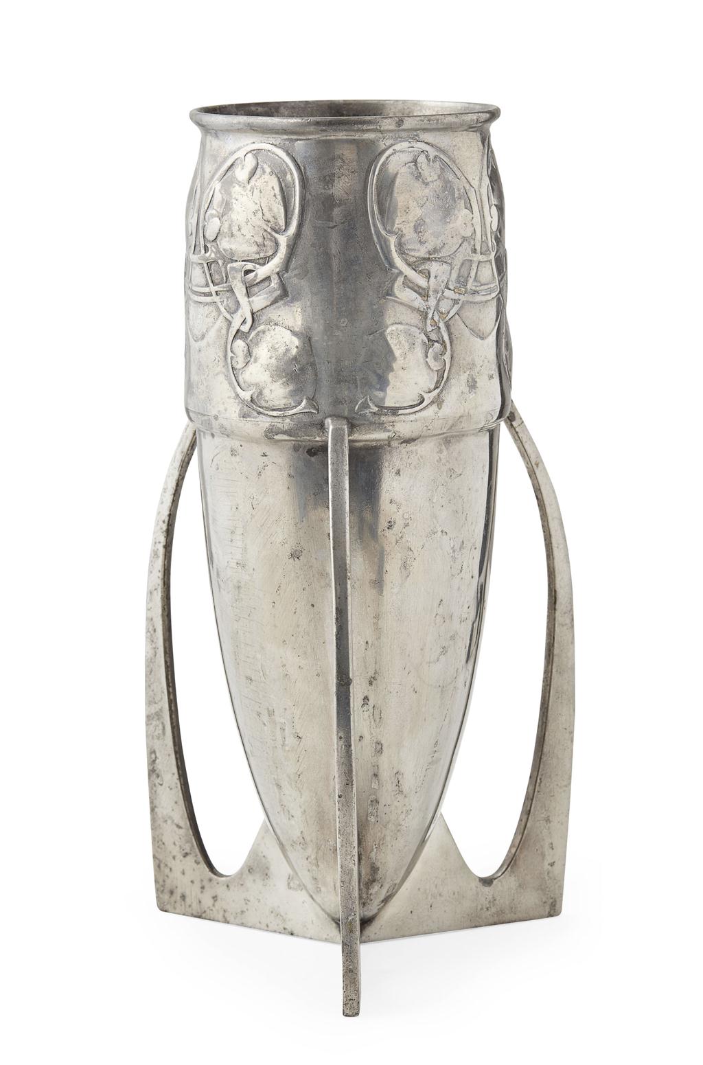 Appraisal: ARCHIBALD KNOX - FOR LIBERTY CO LONDON 'TUDRIC' BULLET-SHAPED VASE